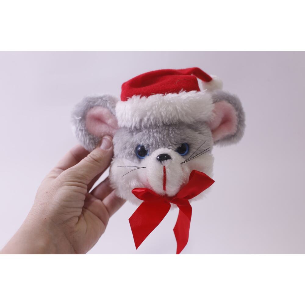 Christmas, Mouse Head, Door Knob Cover, Soft Toy, Holiday Decor, ~ 251227-WH 867